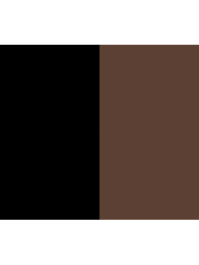 Schwarz mit Dunkelbraun